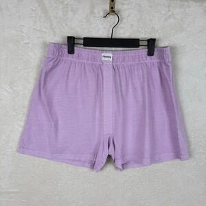 Pleasing 2XL Boxers Sleepover Shorts Lavender Purple Recycled Organic‎ Cotton